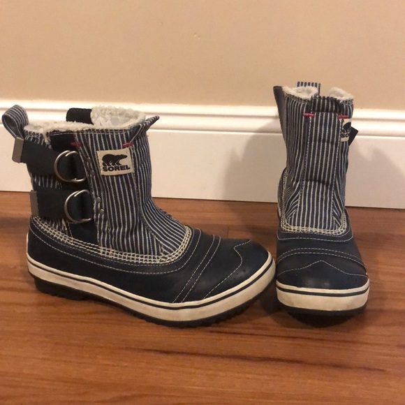 Sorel Shoes - Sorel Waterproof Blue White Ankle Boots 7.5